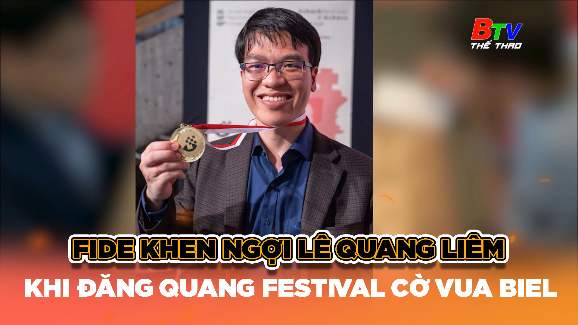 FIDE khen ngợi Lê Quang Liêm khi đăng quang Festival cờ vua Biel